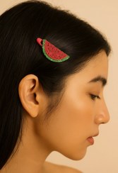 تصویر سنجاق سر هندونه ای شب یلدا 