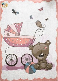 تصویر afrand machine carpet kids, Bear and carriage design, code 146 