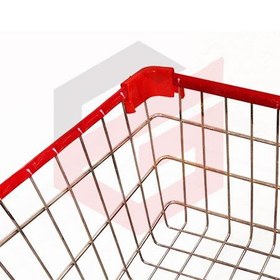 تصویر چرخ خرید فروشگاهی ۶۰ لیتری فلزی 