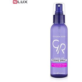 تصویر اسپری تثبیت کننده آرایش گلدن رز مدل Fixing حجم 120 میلی لیتر Golden Rose Fixing Makeup Stabilizing Spray, Volume 120 ml