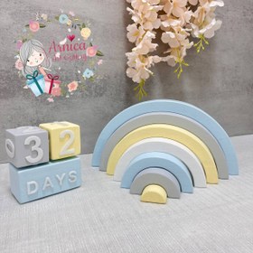 تصویر رنگین کمان چوب روس و گاهشمار چوب روس 