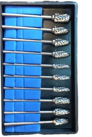 تصویر سری فرز فرم مینیاتوری شفت 3 سانت 10 عددی 