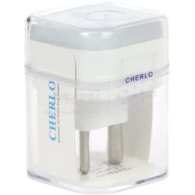 تصویر تبدیل برق 3 به 2 CHERLO – سفید – SMO 