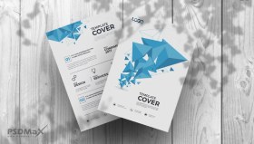 تصویر تراکت لایه باز شرکتی سفید 