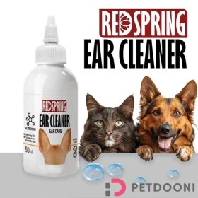 تصویر قطره از بین برنده جرم گوش سگ و گربه رد اسپرینگ 60 میل Ear pet remover drops 60 ml