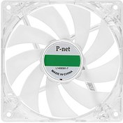 تصویر فن کیس 12*12 سانتی متری LED چهار رنگ پی نت 