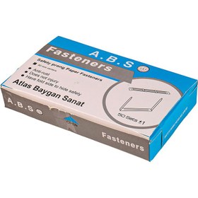 تصویر گیره پوشه پلاستیکی A.B.S 80mm بسته 50 عددی A.B.S 80mm Paper Fastener Pack of 50