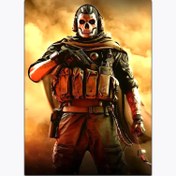 تصویر متال پوستر بازی Call of Duty شخصیت گوست 