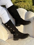 تصویر 1352 نیم بوت زنانه دکمه ای 