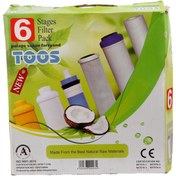 تصویر پک کامل فیلتر دستگاه تصفیه آب توس بسته 6 عددی 