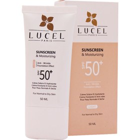 تصویر کرم ضد آفتاب و مرطوب کننده SPF50 پوست خشک و معمولی لوسل 50 میلی لیتر 