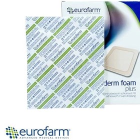 تصویر پانسمان فوم چسبدار یورودرم یوروفارم - 20*20 Euroderm foam plus