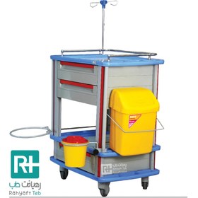 تصویر ترالی حمل دارو تمام ABS مدل H10 trolley