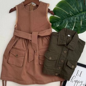 تصویر کت سارافون کتان 32