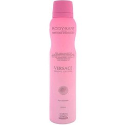 تصویر اسپری دئودورانت زنانه بادی کر مدل ورساچه برایت کریستال حجم ۲۰۰ میل خنک شیرین 