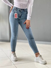 تصویر شلوار جین جذب(اسکینی) زغالی رویال - 3 ROYAL JEANS