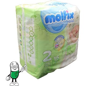 تصویر پوشک کودک مولفیکس (Molfix) سایز 2 بسته 16 عددی 