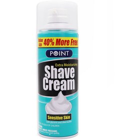 تصویر فوم اصلاح برای پوست های حساس پوینت 400 میلی لیتر POINT Sensitive Shaving Foam 400 ML