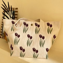 تصویر کیف مخصوص حمل غذا طرح لاله 