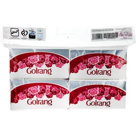 تصویر دستمال کاغذی " اقتصادی " گلرنگ - بسته 4 عددی ( هر بسته 250 برگ دولا ) 