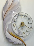 تصویر ساعت دیواری لایتینگ طرح پر نوری 33059 