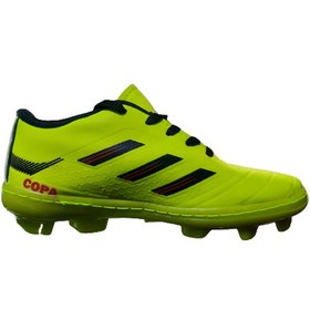تصویر کفش فوتبال مردانه و پسرانه استوکدار مدل ادیداس کوپا(adidas copa)| چمن طبیعی| رنگ سبز| دور دوخت| سایز 35-45 