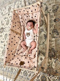تصویر گهواره نوزاد به قیمت تولیدی گهواره نوزاد چوب روس اصلی