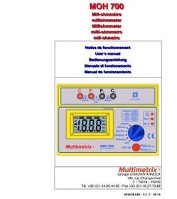 تصویر میلی اهم متر مدل MOH700 مولتی متریکس 