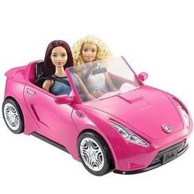 Barbie and store convertible car