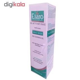 تصویر ژل شستشو صورت الارو مناسب پوست چرب و مستعد آکنه 150 میل Ellaro Gel Face Wash For Oily And Acne Prone Skin 150ml