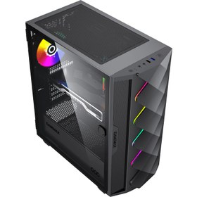 تصویر کیس کامپیوتر گیم مکس Diamond COC ARGB Mid Tower مشکی GameMax Diamond COC ARGB Mid Tower Black Computer Case