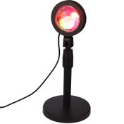 تصویر چراغ رقص نور Sunset Lamp LED + ریموت کنترل Sunset RGB LED Light Ball