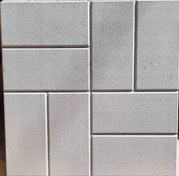 تصویر موزاییک پلیمری طرح خشتی در ابعاد ۴۰*۴۰ - کرم brick-shaped design polymer mosaic in dimensions 40x40