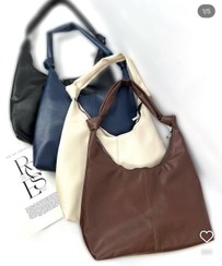 تصویر کیف زنانه چرمی مدل گره‌ای - مشکی 