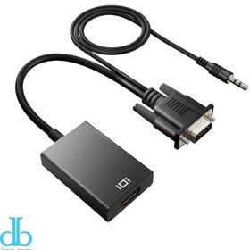 تصویر تبدیل VGA به HDMI دیتالایف همراه با کابل صدا con VGA 2 HDMI datalife