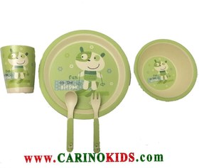 تصویر ظرف غذای کودک بامبو ست ۵ تکه مدل BM455 