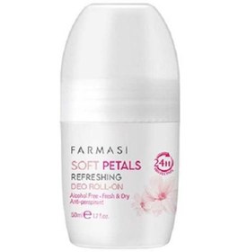 تصویر رول ضد تعریق فارماسی Farmasi مدل 50ml Soft Petals 