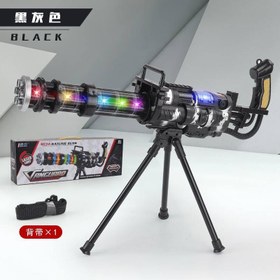 تصویر تفنگ مسلسل موزیکال پایه دار باطری خور LASER LIGHT GUN ITEM NO _ 595/9