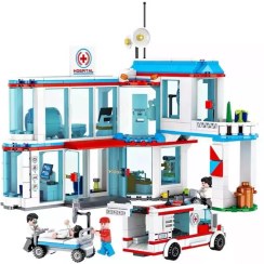 تصویر لگو بیمارستان ۳ مدل FC3328 ظرفیت ۶۸۷ قطعه 