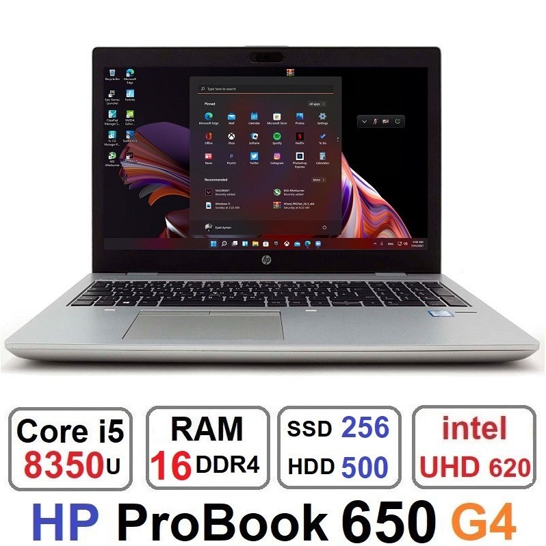 خرید و قیمت لپ تاپ HP ProBook 650 G4 Core i5 8350u رم 16 هارد500 | ترب