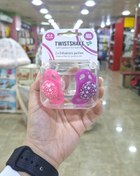 تصویر پستونک دو عددی تویست شیک بنفش و سرخابی 