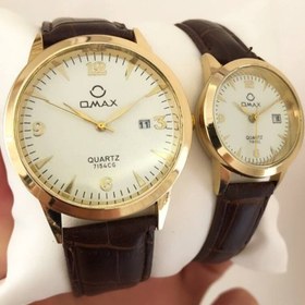 تصویر ساعت بند چرمی ست اماکس omax watch با جعبه و ارسال رایگان 