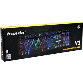تصویر کیبورد گیمینگ Banda V3 RGB ا Banda V3 RGB Gaming Keyboard Banda V3 RGB Gaming Keyboard