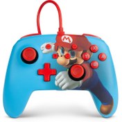 تصویر دسته نینتندو سوییچ مدل PowerA Enhanced طرح Super Mario ا PowerA Enhanced Wired Controller - Nintendo Switch - Super Mario PowerA Enhanced Wired Controller - Nintendo Switch - Super Mario