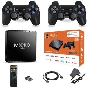 تصویر کنسول بازی و اندروید باکس مدل Retro video game M8 pro mini Wierless 2.4G HD Arcade Retro video game M8 pro mini Wierless 2.4G HD Arcade