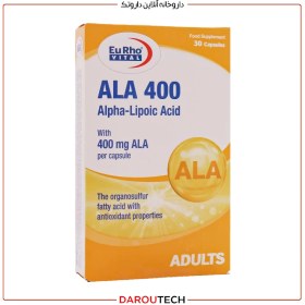 تصویر کپسول آ ال آ 400 یوروویتال 30 عدد Eurhovital ALA 400 Mg 30 Caps