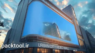 تصویر دانلود پروژه آماده ماکت های تلویزیون های شهری افتر افکت Urban City Video Wall Mockups 