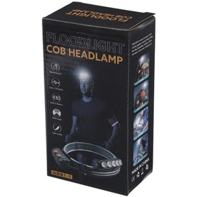 تصویر چراغ قوه پیشانی هدلایت شارژی Floodlight COB W690-1 Headlight