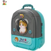 تصویر اسباب بازی کوله پت با لوازم مدل گربه 998A 