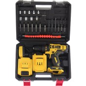 تصویر دریل شارژی ادون مدل 12S اتوماتیک ۱۲ ولت 